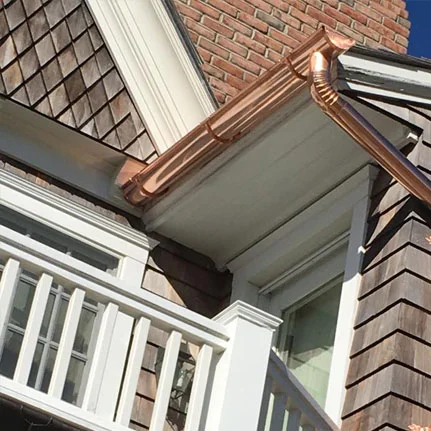 copper gutter installation Middle Island ny